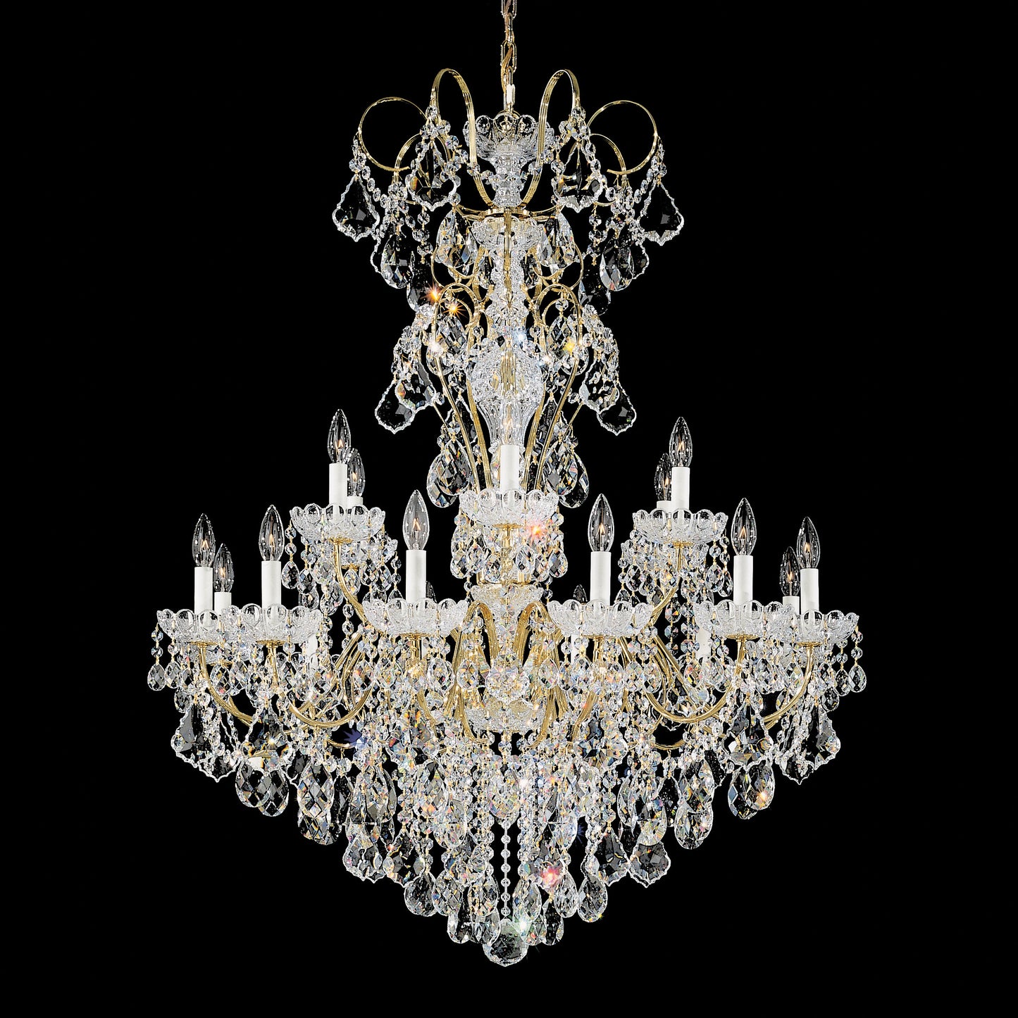 New Orleans 18-Light Chandelier in Rich Auerelia GoldBy Schonbek