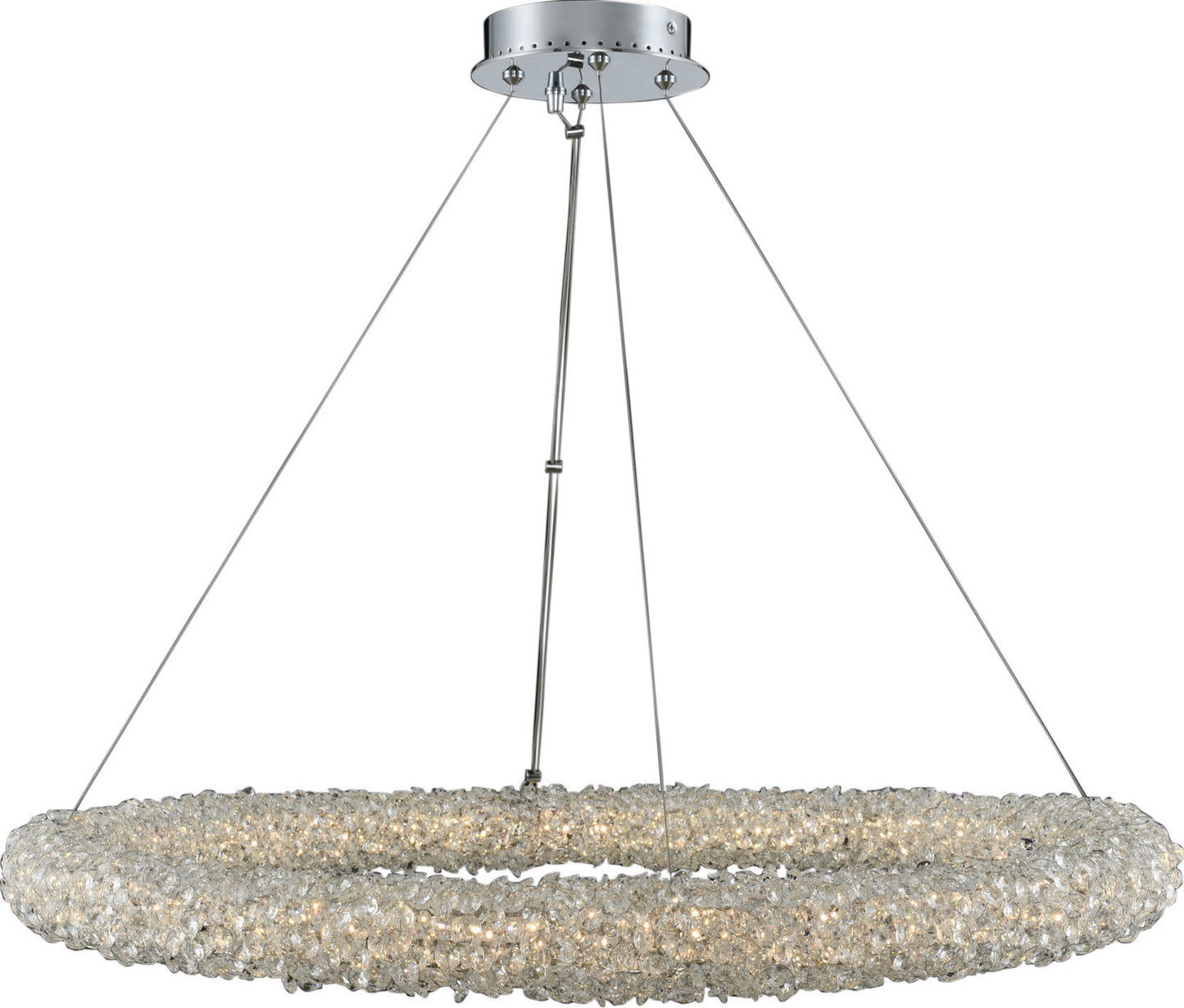 Lina Led Pendant, Chrome, 32"By KALCO LIGHTING