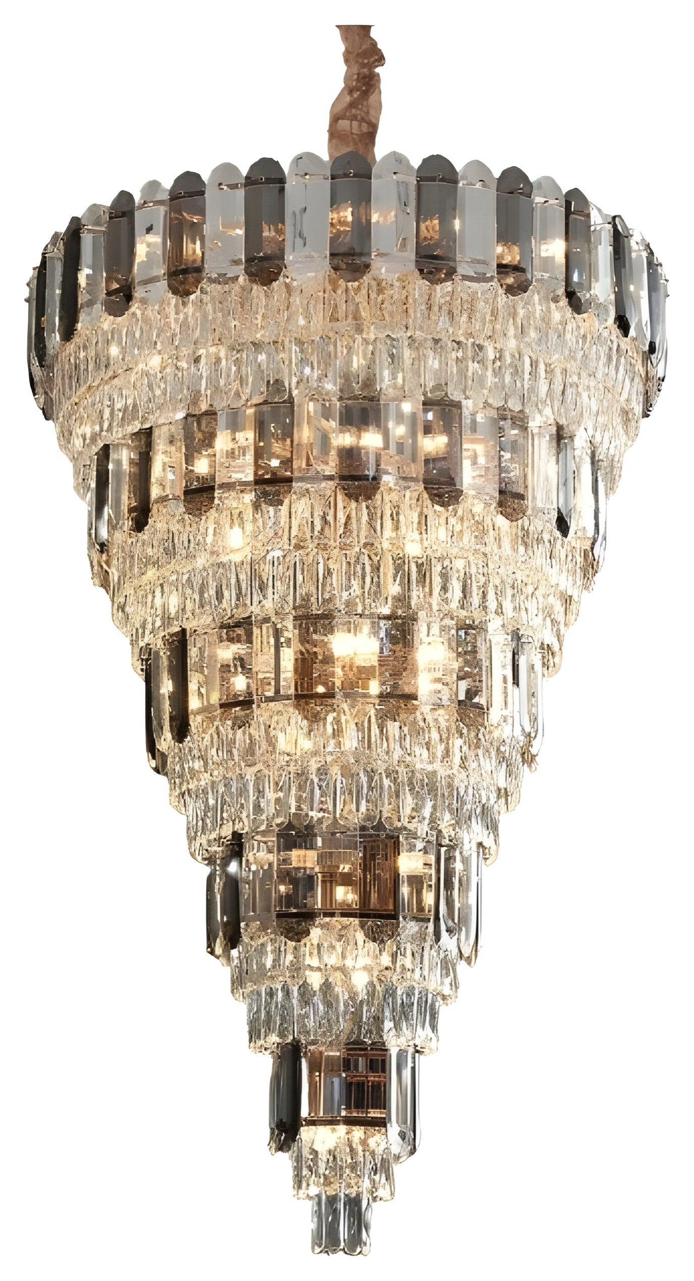 Voltri | Post-modern Grand Luxury Crystal Chandelier, Dia47.2"By Miron Demid LLC