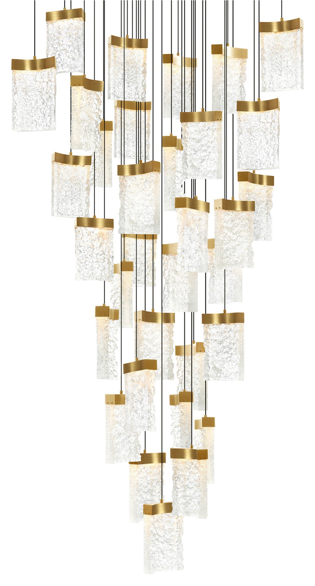 CWI LIGHTING 1587P36-33-624 Lava Integrated LED Brass ChandelierBy CWI Lighting