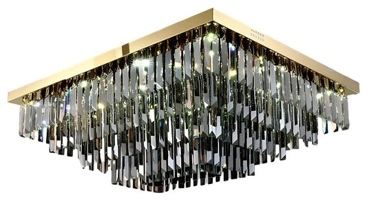 Gio Smoke Gray Crystal Ceiling Chandelier, 120cmx80cmBy MORSALE