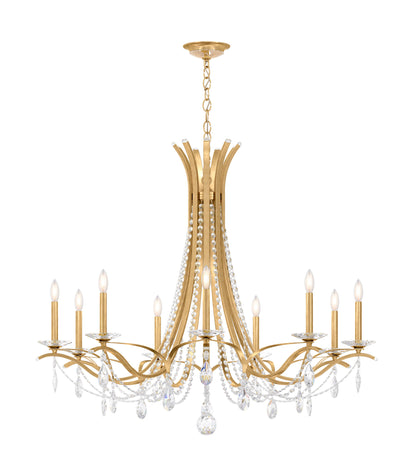 Schonbek Va8339N-22S 9 Light Crystal Chandelier, Heirloom GoldBy Schonbek