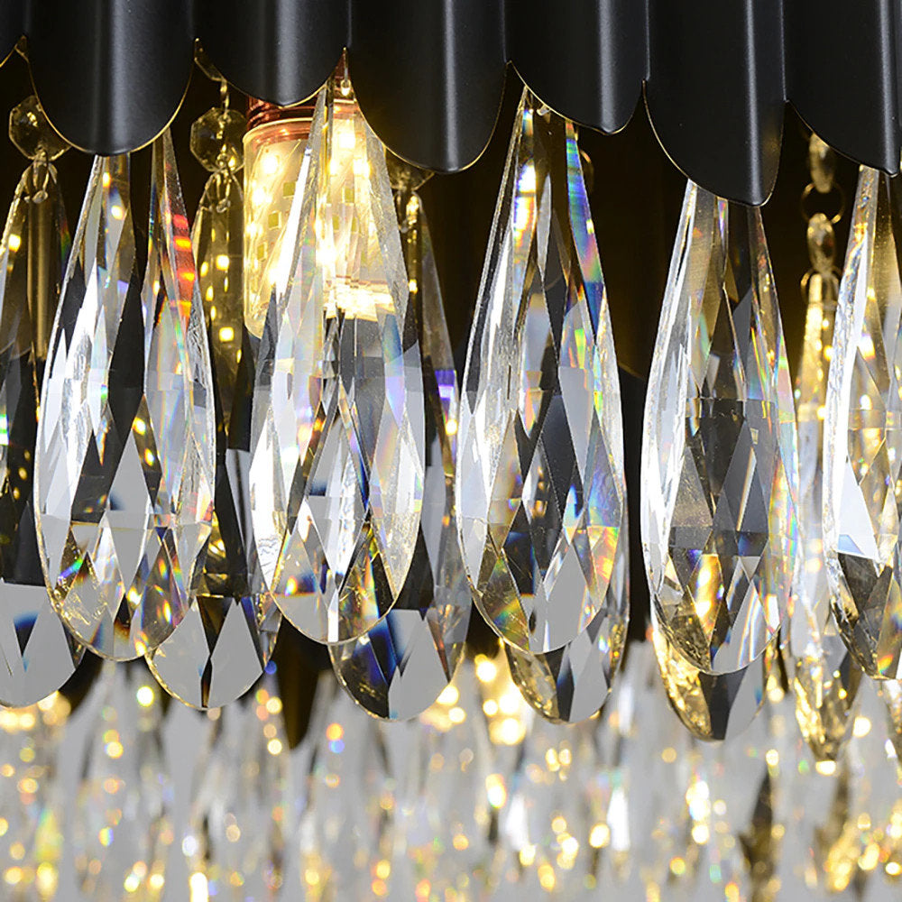 Lugano Crystal Chandelier, Diameter 37"By MORSALE