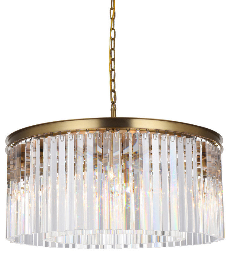 Elegant Lighting Sydney 31.5" Round Crystal ChandelierBy Elegant Furniture & Lighting