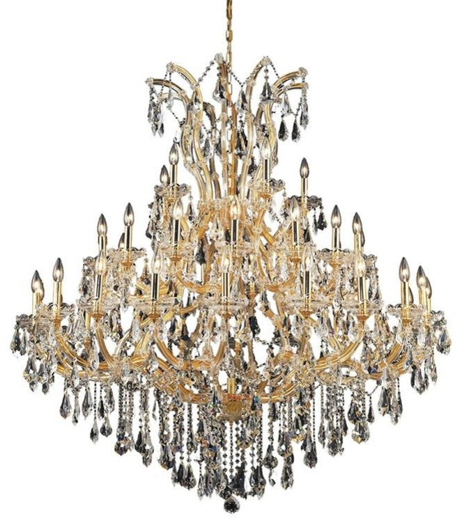 2801 Maria Theresa Collection Large Hanging Fixture, Clear, Royal CutBy Elegant Furniture & Lighting