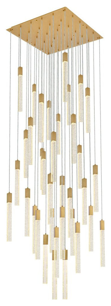 Elegant Lighting 2066G42SG Weston 36 lights pendant in satin goldBy Elegant Furniture & Lighting