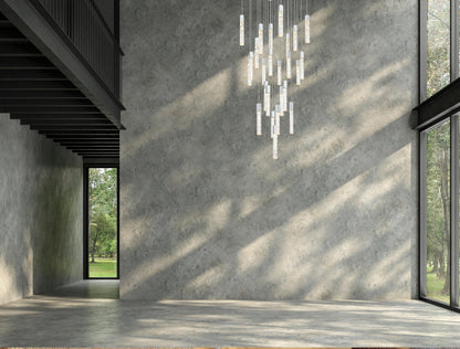 Home Living 36" Chandelier, ChromeBy Home Living