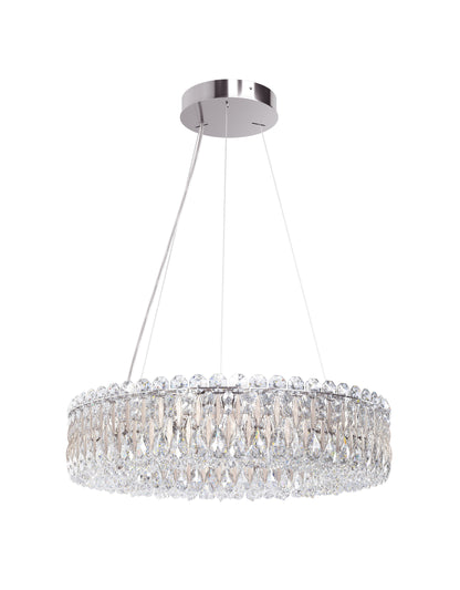 Schonbek Rs8343N-48S 12 Light Crystal Pendant, Antique SilverBy Schonbek