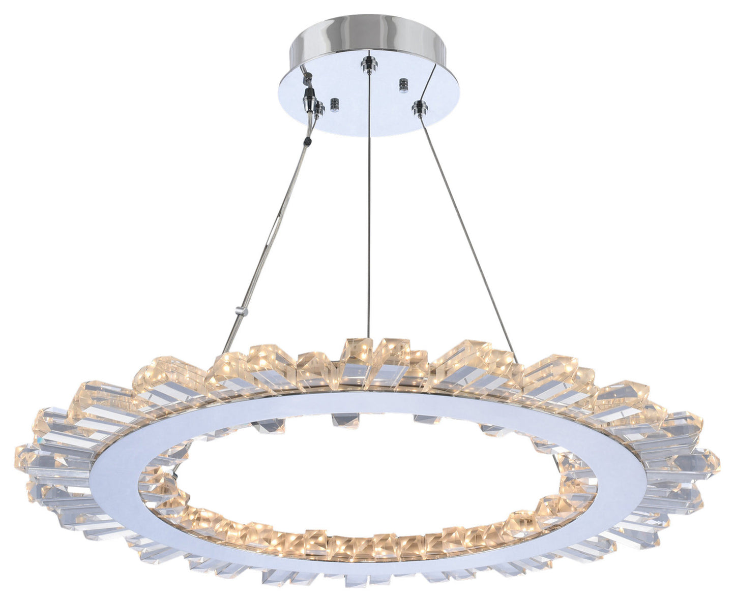 Quasar 28x1.25" 1-Light Modern Large Pendants by AllegriBy Allegri Crystal by Kalco Lighting