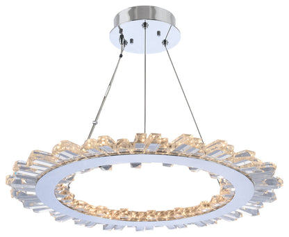 Quasar 28x1.25" 1-Light Modern Large Pendants by AllegriBy Allegri Crystal by Kalco Lighting