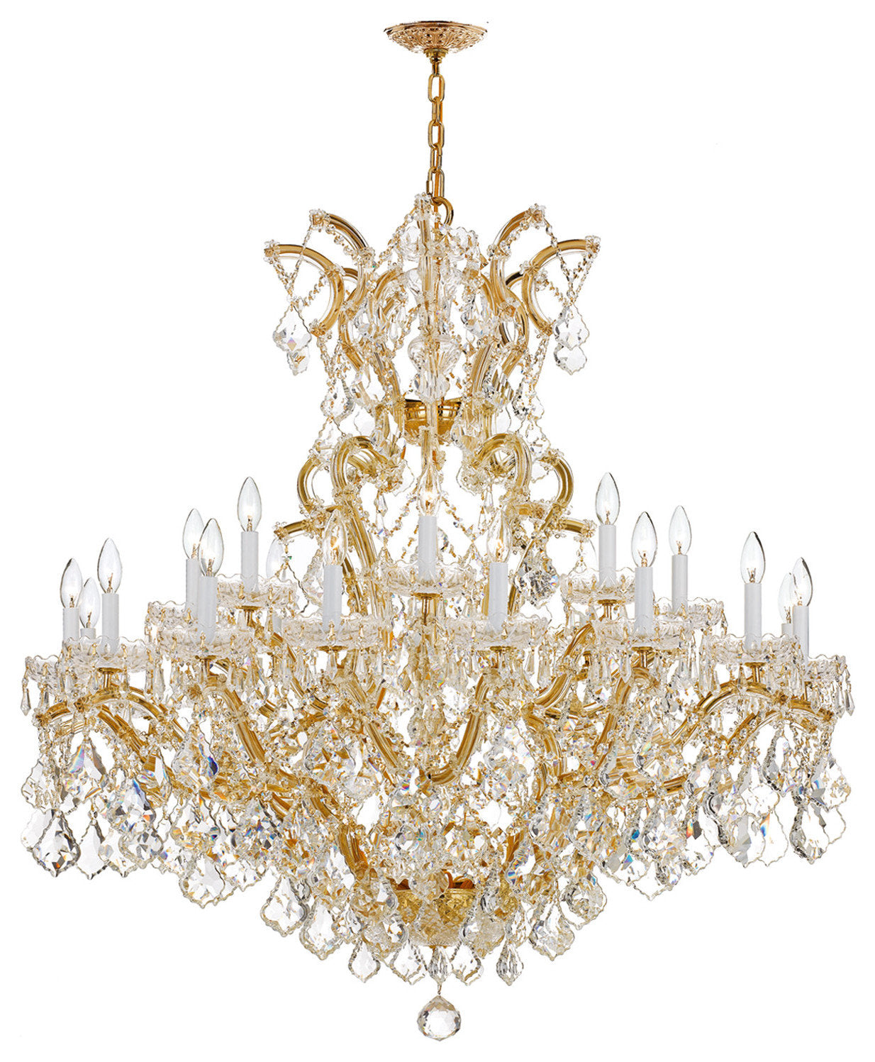 Crystorama Lighting Group 4424-CL-SAQ Maria Theresa 25 Light 46"W - GoldBy Crystorama Lighting