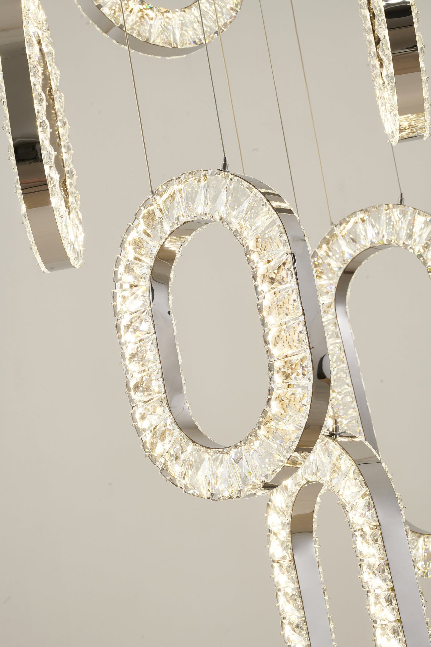 Chrome Flushed Frame LED ChandelierBy Design Living