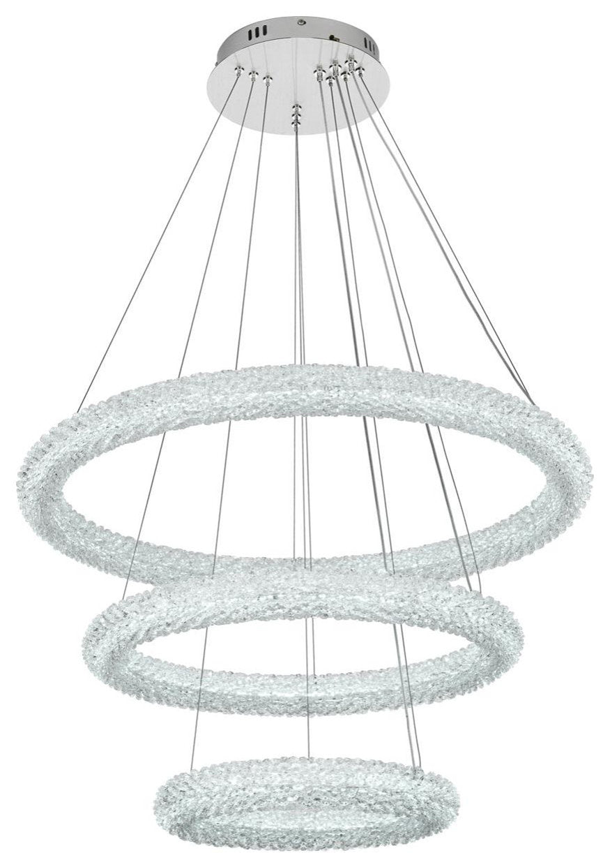 Bowen 3 Light Chandelier, ChromeBy Elegant Furniture & Lighting