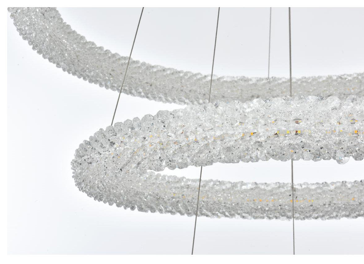 Bowen 3 Light Chandelier, Satin GoldBy Elegant Furniture & Lighting