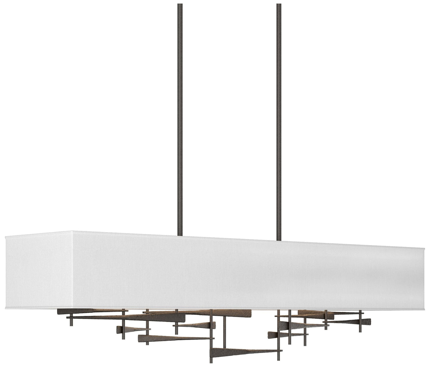 Cavaletti 42"W Oil Rubbed Bronze Long Pendant w/ Anna Shade