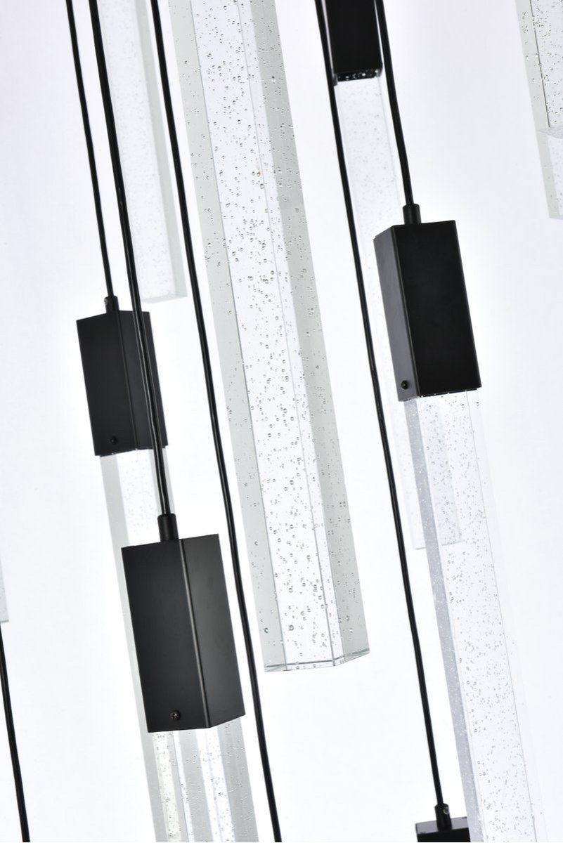 Elegant Lighting 2066G42BK Weston 36 lights pendant in blackBy Elegant Furniture & Lighting