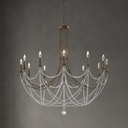 Schonbek Rj1012N-76H 12 Light Crystal Chandelier, Heirloom BronzeBy Schonbek