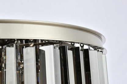 Elegant Lighting 1208F26-SS/RC Sydney 8 Light 26"W Flush Mount - PolishedBy Elegant Furniture & Lighting