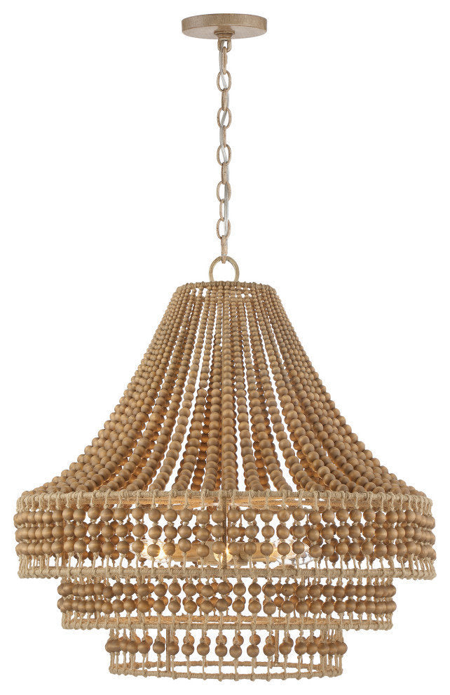 Crystorama Silas 6-Light Chandelier Burnished SilverBy Crystorama Lighting