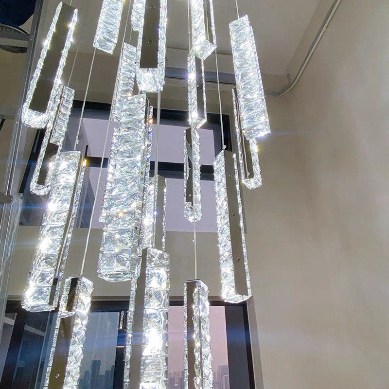 Santa Margherita Ligure | Creative Gold LED Crystal Chandelier, 39 Lights, Warm LightBy Miron Demid LLC