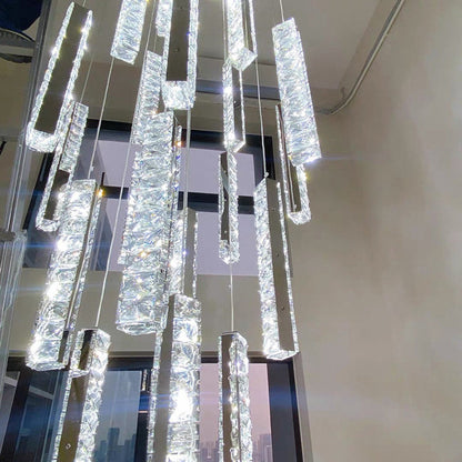 Santa Margherita Ligure | Creative Gold LED Crystal Chandelier, 39 Lights, Warm LightBy Miron Demid LLC