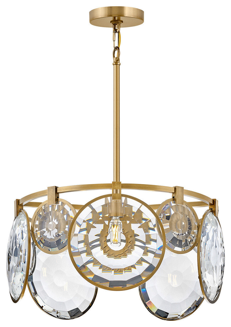 Nala Five Light Pendant, Heritage BrassBy Hinkley