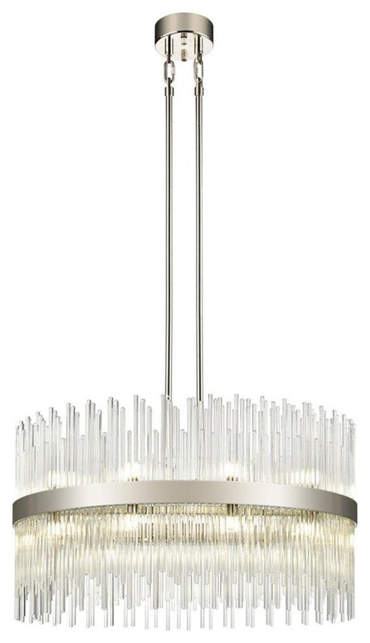 Citadel 22 Light Chandelier, Polished NickelBy ZEEV LIGHTING