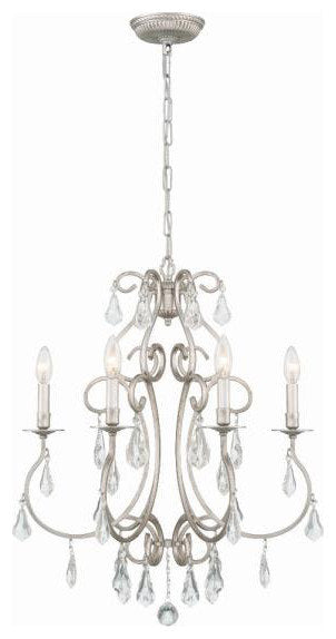 Ashton 6-Light Chandelier in Traditional and Contemporary Style, 21.5"By Crystorama Lighting