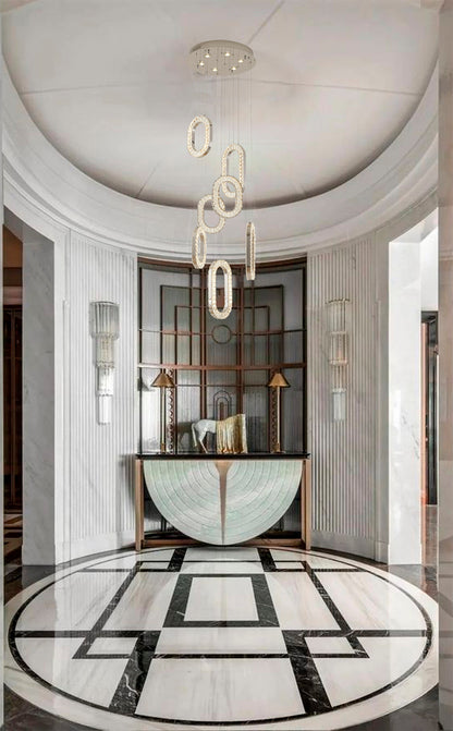 Chrome Flushed Frame LED ChandelierBy Design Living