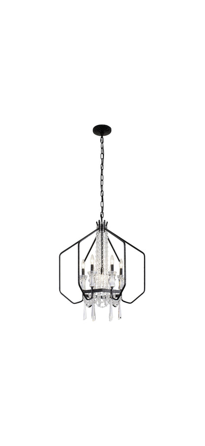 Barcelona 7-Lt Crystal Pendant - OnyxBy Varaluz
