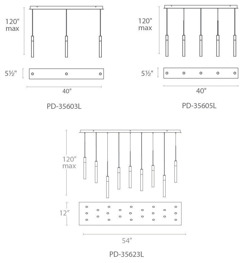 Modern Forms Magic LED 23-Light Linear Chandelier in Polished NickelBy Modern Forms