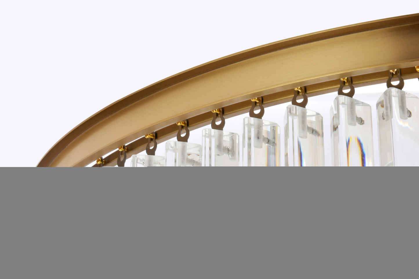 Elegant Lighting 1201SR36 Sydney 42 Light 37"W Crystal Waterfall - PolishedBy Elegant Furniture & Lighting