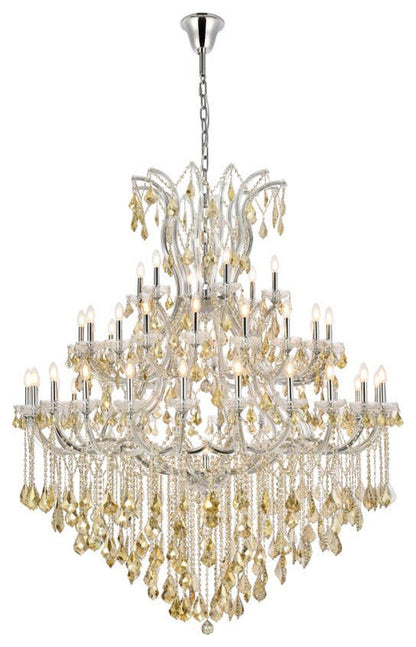 Elegant Lighting 2800G60-GT/RC Maria Theresa 49 Light 60"W - GoldBy Elegant Furniture & Lighting