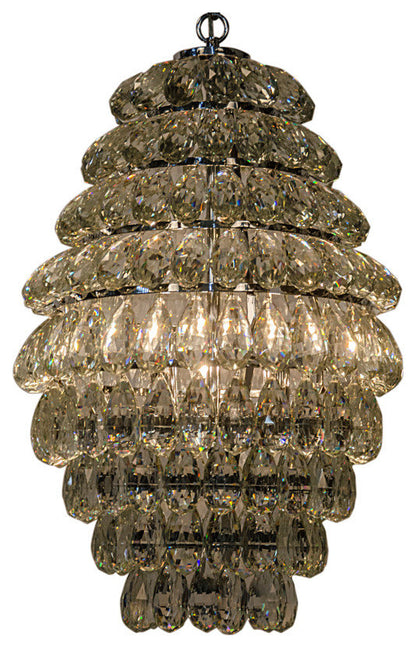 Illumination Chandelier, Chrome Finish and GlassBy Noir