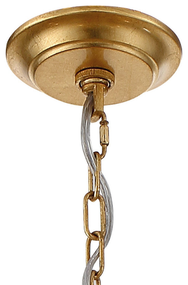 Crystorama Arcadia 12-Light Chandelier ARC-1909-GA-CL-MWP, Antique GoldBy Crystorama Lighting