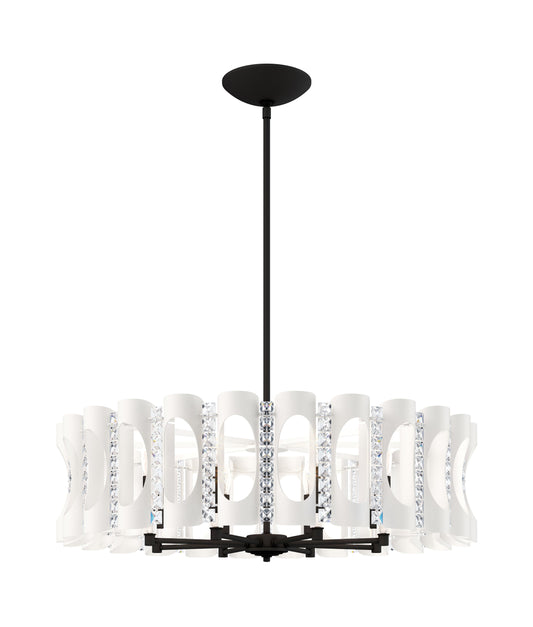 Schonbek Mr1008N-Wh1H 8 Light Crystal Pendant, WhiteBy Schonbek