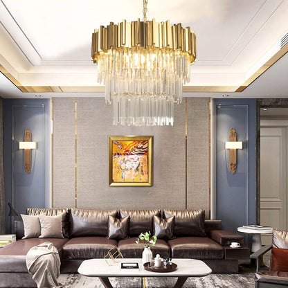 Gio Collection Crystal Chandelier, Diameter 40"By MORSALE