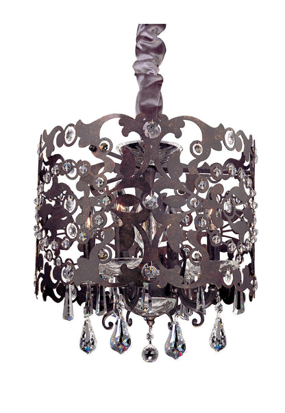 Bizet 4 Light Chandelier WIth Sienna Bronze, Swarovski Elements ClearBy Allegri Crystal by Kalco Lighting