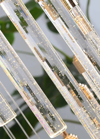 Varazze | Shimmering Magic Gold Crystal Pendant Chandelier, 100 Lights, Cool LightBy Miron Demid LLC