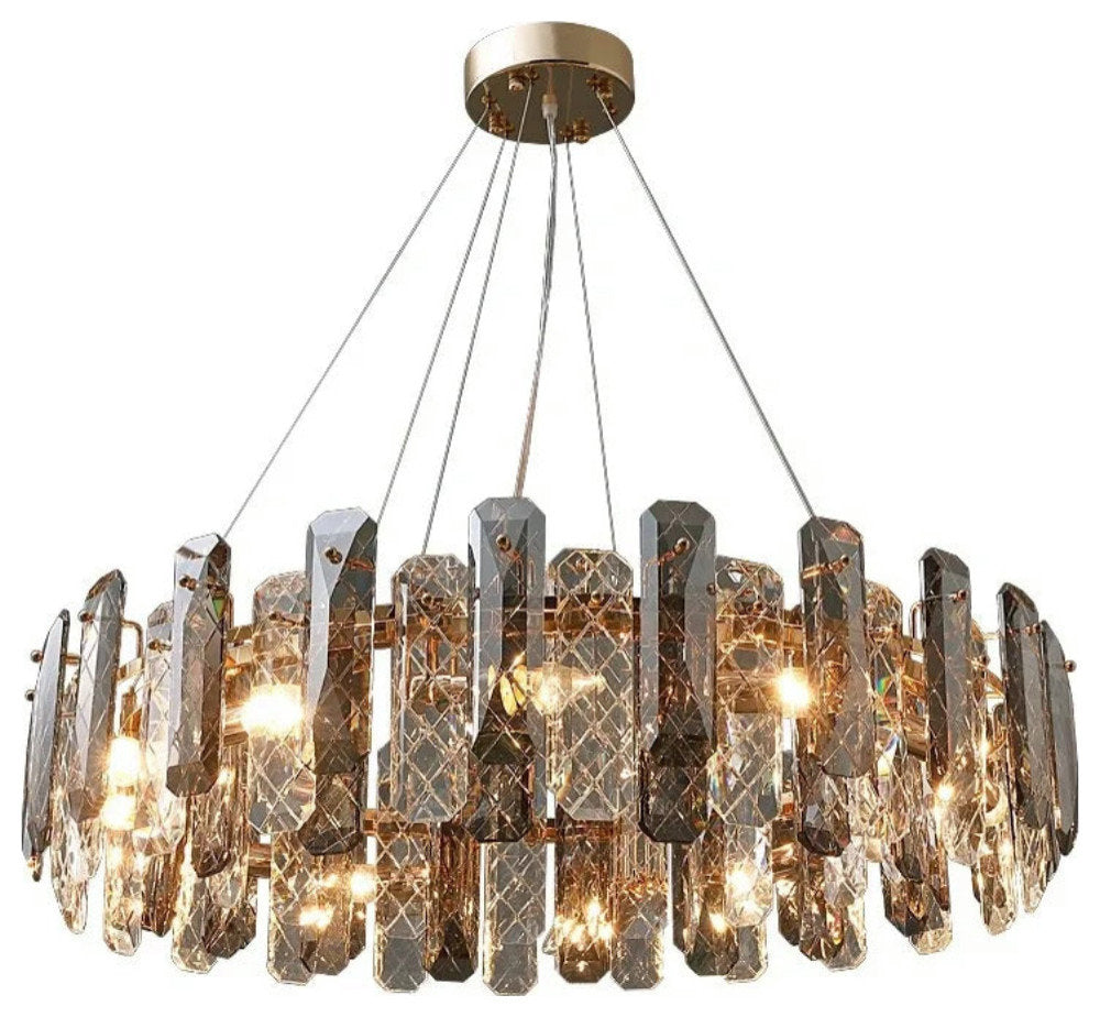 Lazzo Crystal Ceiling Chandelier, Rectangular 90cm/35"By MORSALE