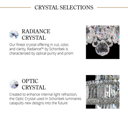 Chantant 28.5"H x 24"W 6-Light Crystal Flush in Pol Stainless Ste