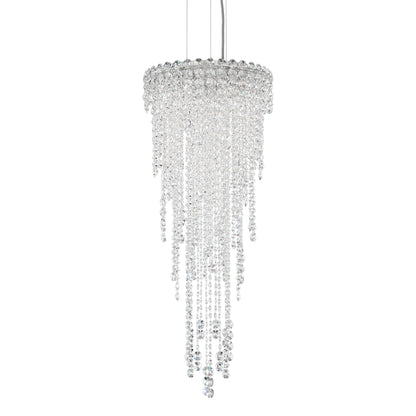 Chantant 35"H x 14"W 4-Light Crystal Pendant in Polished Stainles