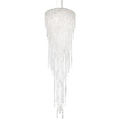 Chantant 70.3"H x 21"W 5-Light Crystal Chandelier in Pol Stainles