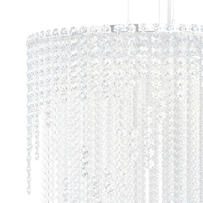Chantant 79"H x 24"W 6-Light Crystal Chandelier in Polished Stain