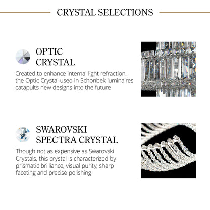 Circulus 16.5"H x 24.5"W 4-Light Crystal Wall Sconce in Heirloom