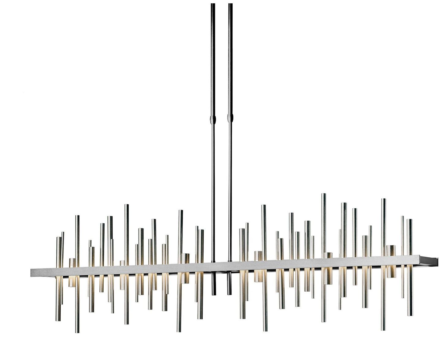 Cityscape 51.9" Wide Large Vintage Platinum LED Pendant