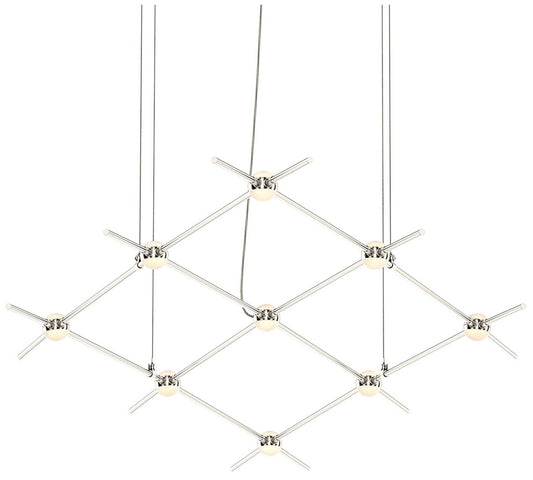 Constellation Aquarius Minor 66.75" Wide White Optical Satin Nickel Pe