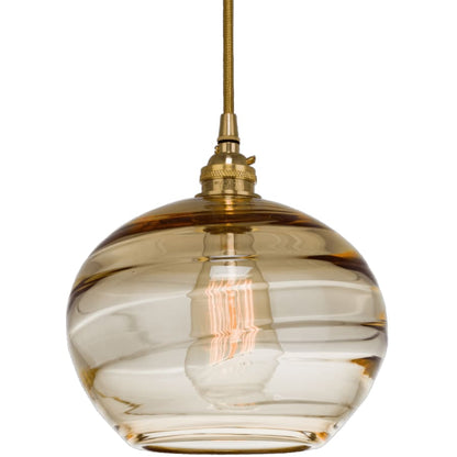 Hammerton Studio Coppa 35" Wide Artisan Crafted Optic Glass 11 Light Pendant