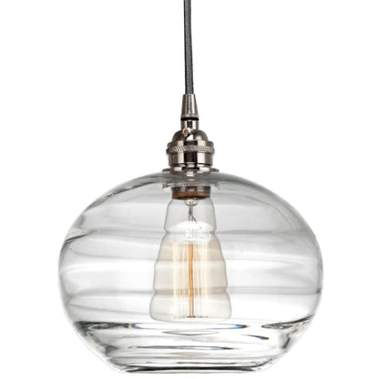 Hammerton Studio Coppa 40" Wide Artisan Crafted Optic Glass 5 Light Linear Pendant