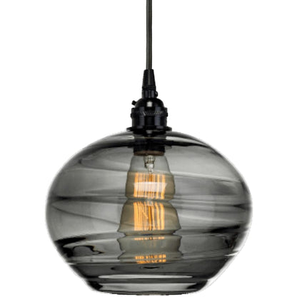 Hammerton Studio Coppa 22" Wide Artisan Crafted Optic Glass 5 Light Pendant